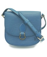 Louis Vuitton Mini Saint Cloud Epi Leather Crossbody Shoulder Bag Blue M... - $7,805.63 MXN