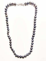 XL-2412PURPLE-01 PEACOCK FRESHWATER PEARL NECKLACE WITH SILVER HEART - $39.80