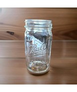 BALL Round Ribbed 1 Quart 24 Oz Clear Wide Mouth Mason Jar 1910-1913 - $43.56