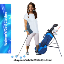 Womens Golf Clothes Organic Cotton Short Sleeve T-Shirt Blue Size XL By ... - £35.30 GBP