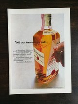 Vintage 1969 Ballantine&#39;s Scotch Whiskey Full Page Original Ad 324 - £5.48 GBP