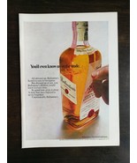 Vintage 1969 Ballantine&#39;s Scotch Whiskey Full Page Original Ad 324 - £5.44 GBP