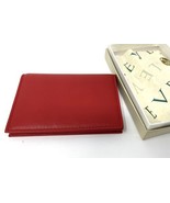 Levenger Women&#39;s Leather Card Wallet Red NWOT - $33.24