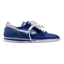 Nike Cortez Blue Suede Nylon Sneakers Women’s Size 9 Retro Running Shoes New image 3
