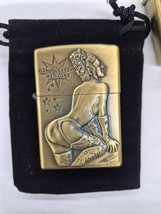 Sharp Brass Kantai Don&#39;t Leave Me Alone Pinup Girl Lighter W/Raised Detail - $12.30