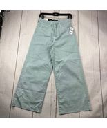 Mavi 27x27 Bodrum High Rise Wide Leg Denim Jeans Pants Green Women New - $56.04 CAD