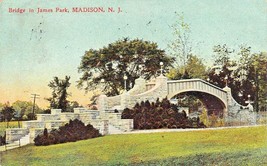 Madison New Jersey ~ Bridge for James Park ~ 1908 F G Temme Published Postcar... - £7.19 GBP