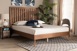 Rowanne Walnut Brown Full Size Platform Bed - $435.00