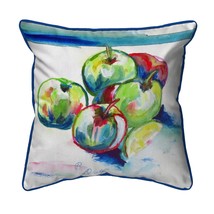 Betsy Drake Green Apples  Indoor Outdoor Extra Large Pillow 22x22 - $79.19