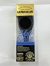 Absolute Hot Ultrawave Mixed Boar Bristle Curved Brush (Med HARD)- HBWB07 - £6.06 GBP