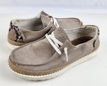 Hey Dude Wendy Python Snake skin Taupe Snake Slip On Shoes Women Size 10 - $19.79