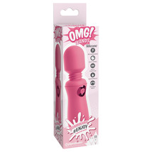 Pipedream OMG! Wands #Enjoy Silicone Rechargeable Flexible Vibrating Wand Pink - $58.74