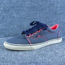 VANS  Women Sneaker Shoes Blue Fabric Lace Up Size 8.5 Medium - £19.55 GBP