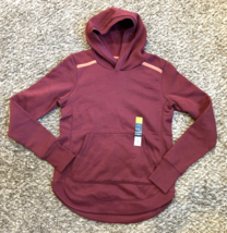 Tek Gear Ultrasoft Fleece Pullover Womens XS Maroon Hooded Sweatshirt Th... - £18.90 GBP