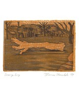 Orange Log original etching with chine colle - $27.34 CAD