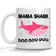 Funny Mama Shark Doo Doo Doo Mug, Family Shark Mug, Mom Shark, Mommy Mug, Gifts  - £11.92 GBP