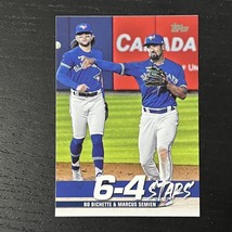 2022 Topps Series 1 Baseball 6-4 Stars Marcus Semien &amp; Bo Bichette TT-1 - £1.57 GBP