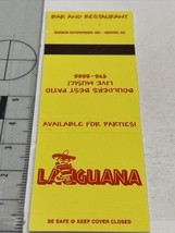 Vintage Matchbook Cover  LA Guana  Bar &amp; Restaurant Boulder, CO  gmg  Un... - £9.89 GBP