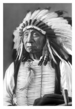 Chief Red Cloud Lakota Sioux Native American Chief Traditional 4X6 B&amp;W Photo - £6.27 GBP