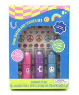 U Style Highlighter and Sticker Set-80 Stickers &amp; 3 Face Highlighter Sticks - $15.84 CAD