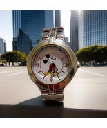 Disney Mickey Mouse SilverGold  Tone Watch New Battery! - $408.83 MXN