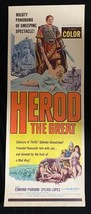 Herod The Great Original Insert Movie Poster 1960 Edmund Purdom - £163.04 GBP