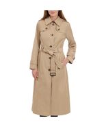 London Fog Women&#39;s Single Breasted Hooded Long Trench Coat, British Khak... - $1,374.89 MXN