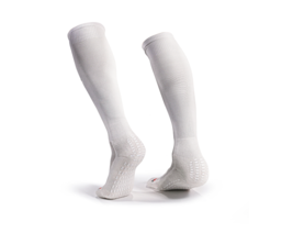 JUNTAS Non-Slip Long Socks Men&#39;s Soccer Socks Sports Cushion White NWT 720910103 - £20.19 GBP