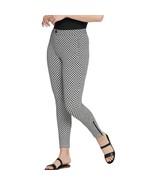 Betabrand Black White Cat Catstooth Houndstooth Ankle Zip Pants sz M Petite - €23,44 EUR