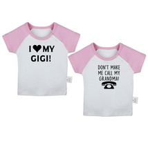 Don&#39;t Make Me Call My Grandma Funny Tshirt Newborn Infant Baby Graphic Tee Top - £15.69 GBP