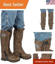 DAN'S hunting gear, briarproof, waterproof, Leg Gaiters 400D. Made in U.S.A - $74.98