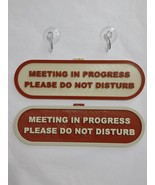2 Office Do Not Disturb Meeting In Progress Signs - $260.66 MXN