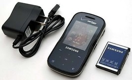 Samsung Trance SCH-U490 Verizon Slider Cell Phone Gps MP3 1.3MP Black 2G Grade A - £13.87 GBP