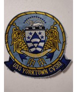 USS YORKTOWN CVS-10 PATCH PRE 1960 VINTAGE FULL COLOR - $188.12 MXN