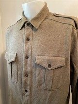 Polo by Ralph Lauren Men&#39;s LS Knit Cotton/Wool Button Front Shirt Green XL - £67.24 GBP