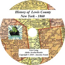 1860 History &amp; Genealogy LEWIS County New York NY - £4.61 GBP