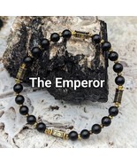 UBU Expression Unlimited Black Onyx &amp; Gold Plated Spacers &quot;The Emperor&quot; - £22.04 GBP