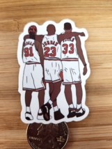 Michael Jordan Sticker Dennis Rodman Sticker Scottie Pippen Sticker Chicago Bulls - £1.79 GBP