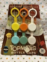 NOS Vintage Deka TopMates Bottle Caps 6 Piece Set - $12.00