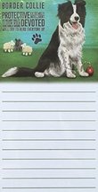 Border Collie Dog Magnetic Note Memo Pad - PROTECTIVE, DEVOTED, will try... - $6.38