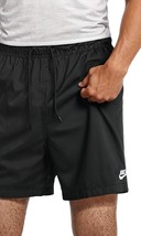 Nike men&#39;s club woven flow shorts in Black/White - size M - $46.53