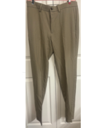 Haggar 34 x 34 Khaki Mens Slim Fit Cool 18 Pro Slacks Pants - $276.80 MXN