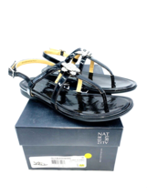 Naturalizer Tilly Flat Sandals- Black Patent, US 5M / EUR 35 - $29.69