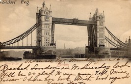 Tower bridge London England post card used - £6.39 GBP