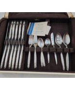 1847 Rogers Bros Silverware Set 57 Pieces Garland Silver Plate Flatware - $76.18