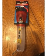 Life Gear LED Flashlight with Glow Handle, Emergency Flasher and Storage... - $21.76