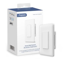 Aqara Smart Light Switch (No Neutral, Single Rocker), Requires Aqara Hub, Zigbee - £39.98 GBP