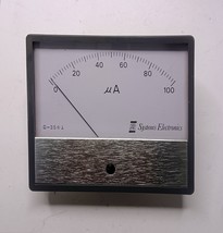 Systems Electronics 0-100 Analog µA Microampere Meter For Industrial... - $29.76
