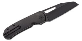 Divo Buzz Blacked Out Folding Knife Blackwash Ti Handle 20CV Plain Black... - $450.99