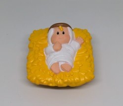 Fisher Price Little People Nativity Baby Jesus Yellow Plastic Molded Gra... - £7.57 GBP